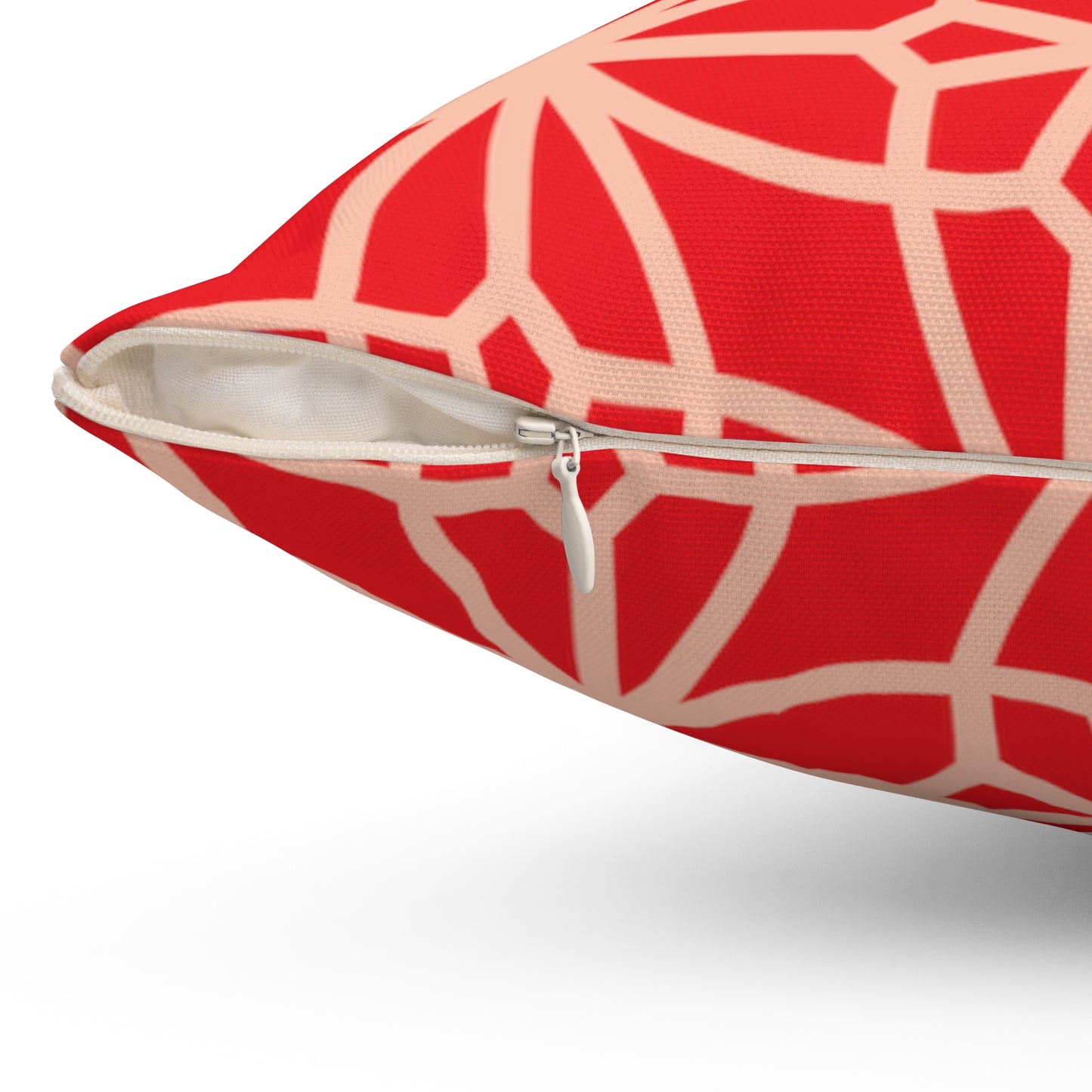 Spun Polyester Square Pillow, MODEL B-P-29 RED