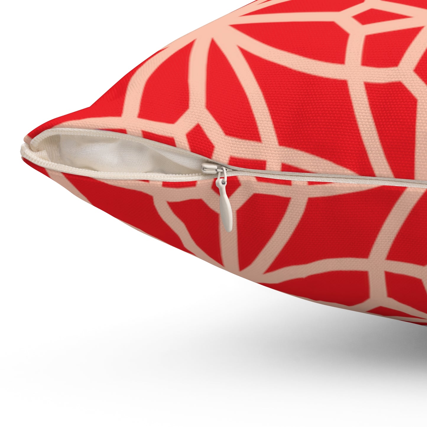 Spun Polyester Square Pillow, MODEL B-P-29 RED