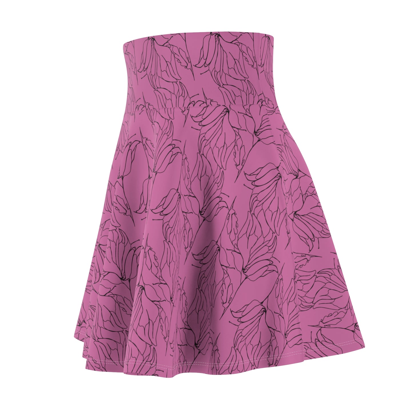 Women's Skater Skirt, MODEL B-P-9 PINK