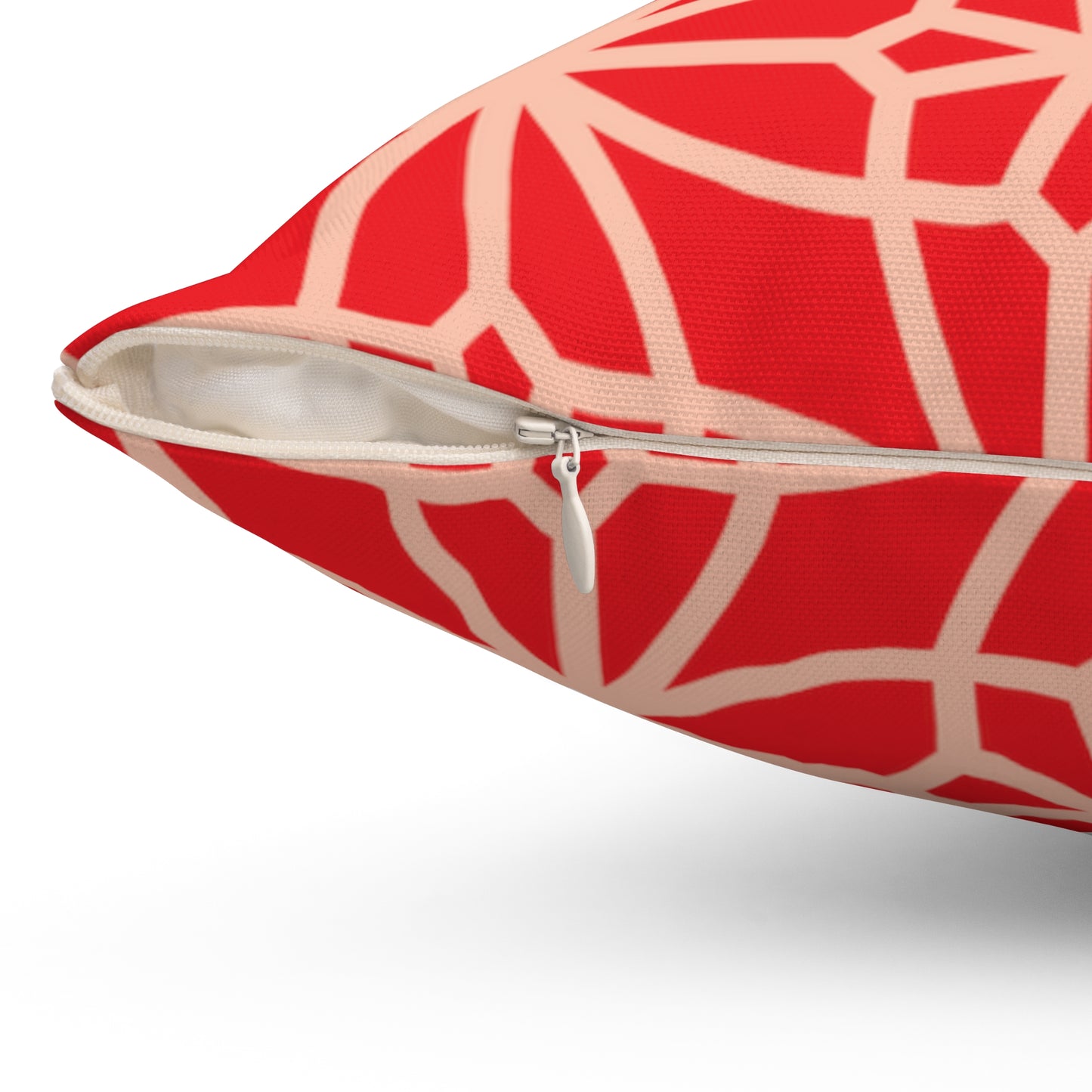 Spun Polyester Square Pillow, MODEL B-P-29 RED