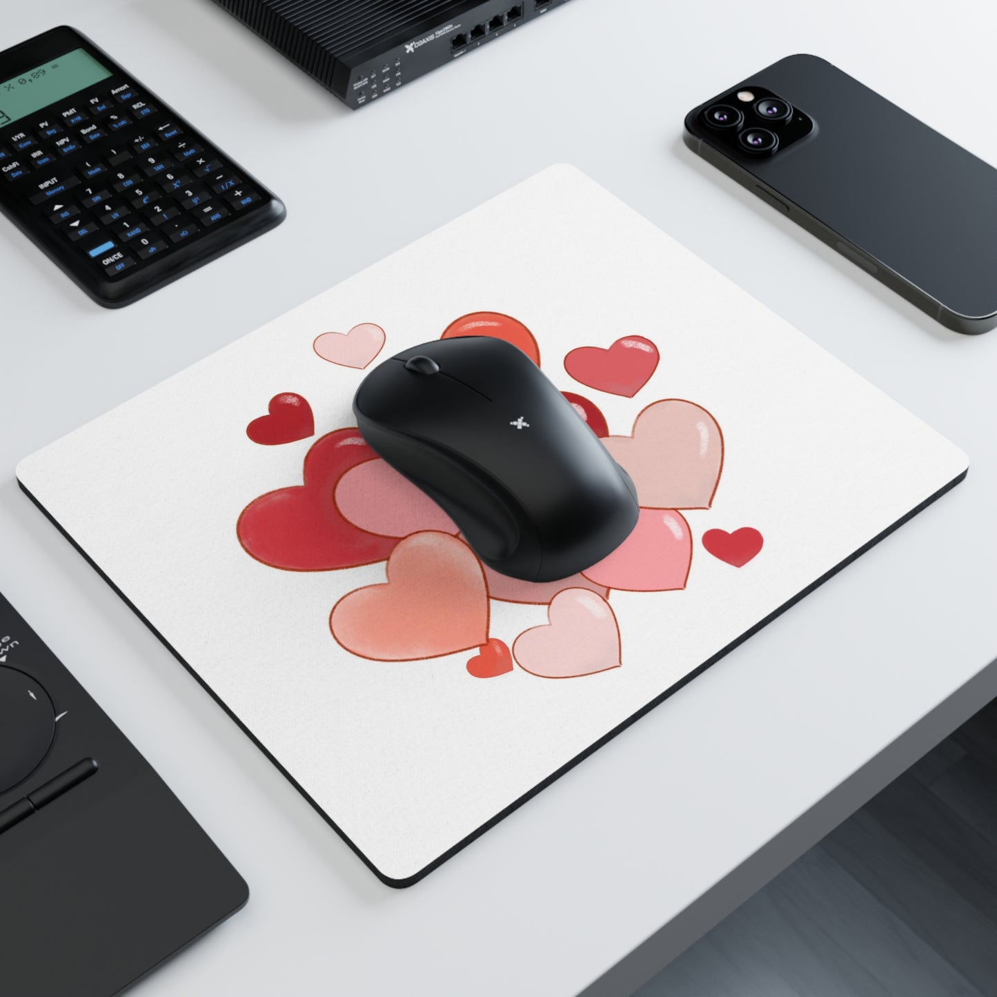 Rectangular Mouse Pad, Hearts