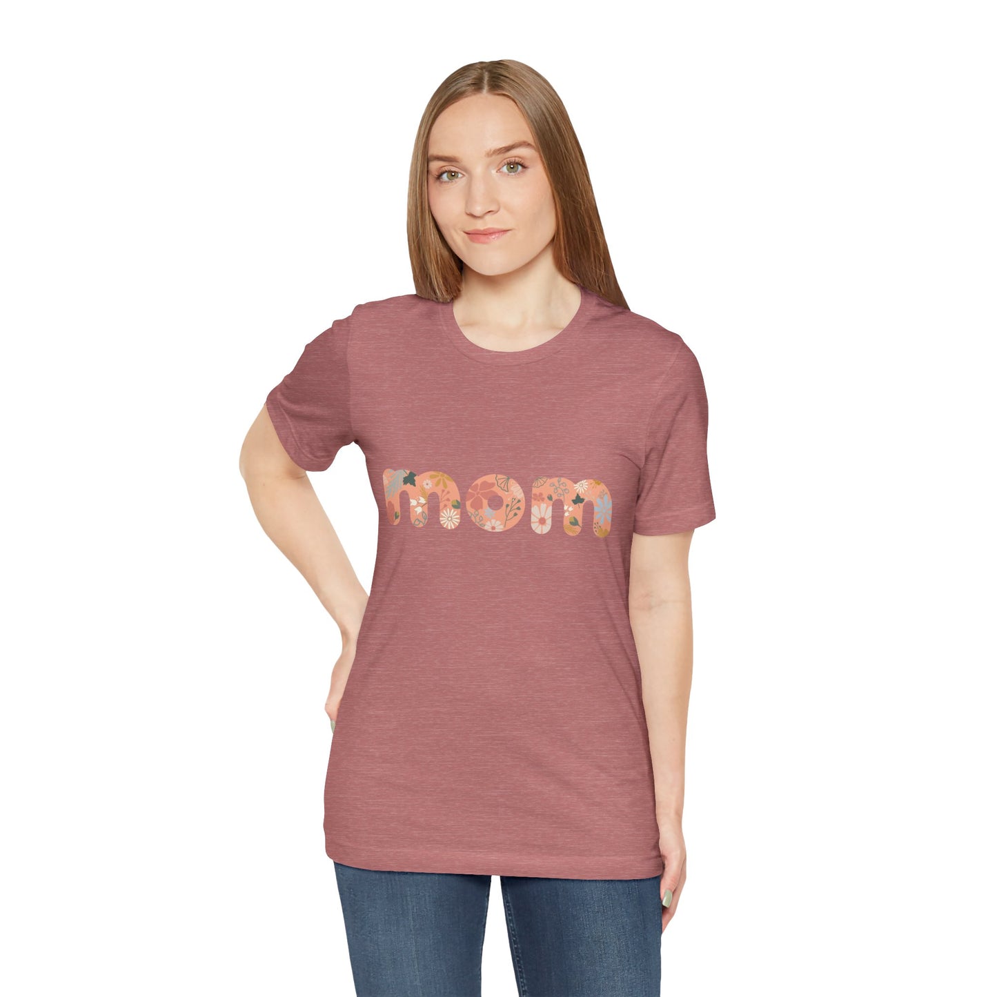 Unisex Jersey Short Sleeve Tee, Model "Mom2"