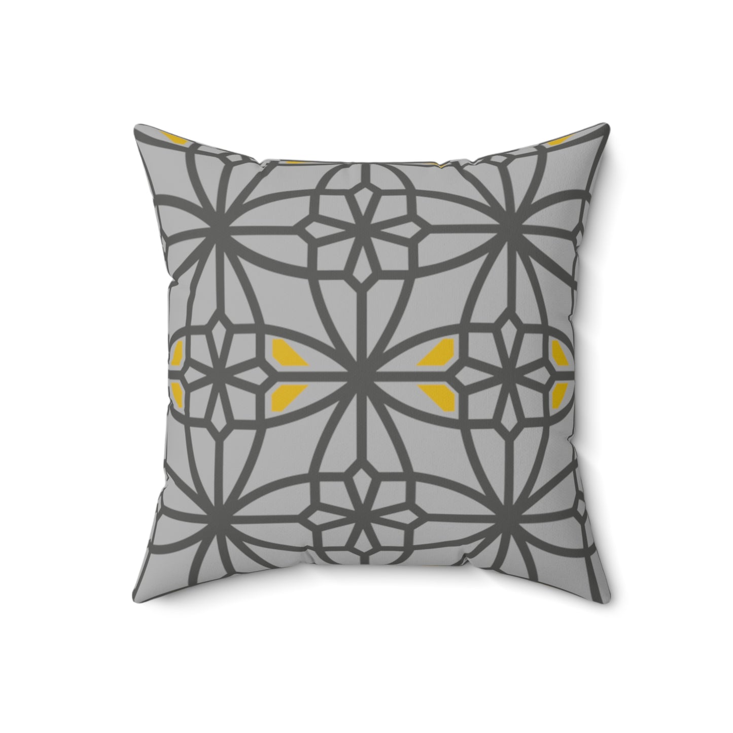 Spun Polyester Square Pillow, MODEL B-P-30 GRAY