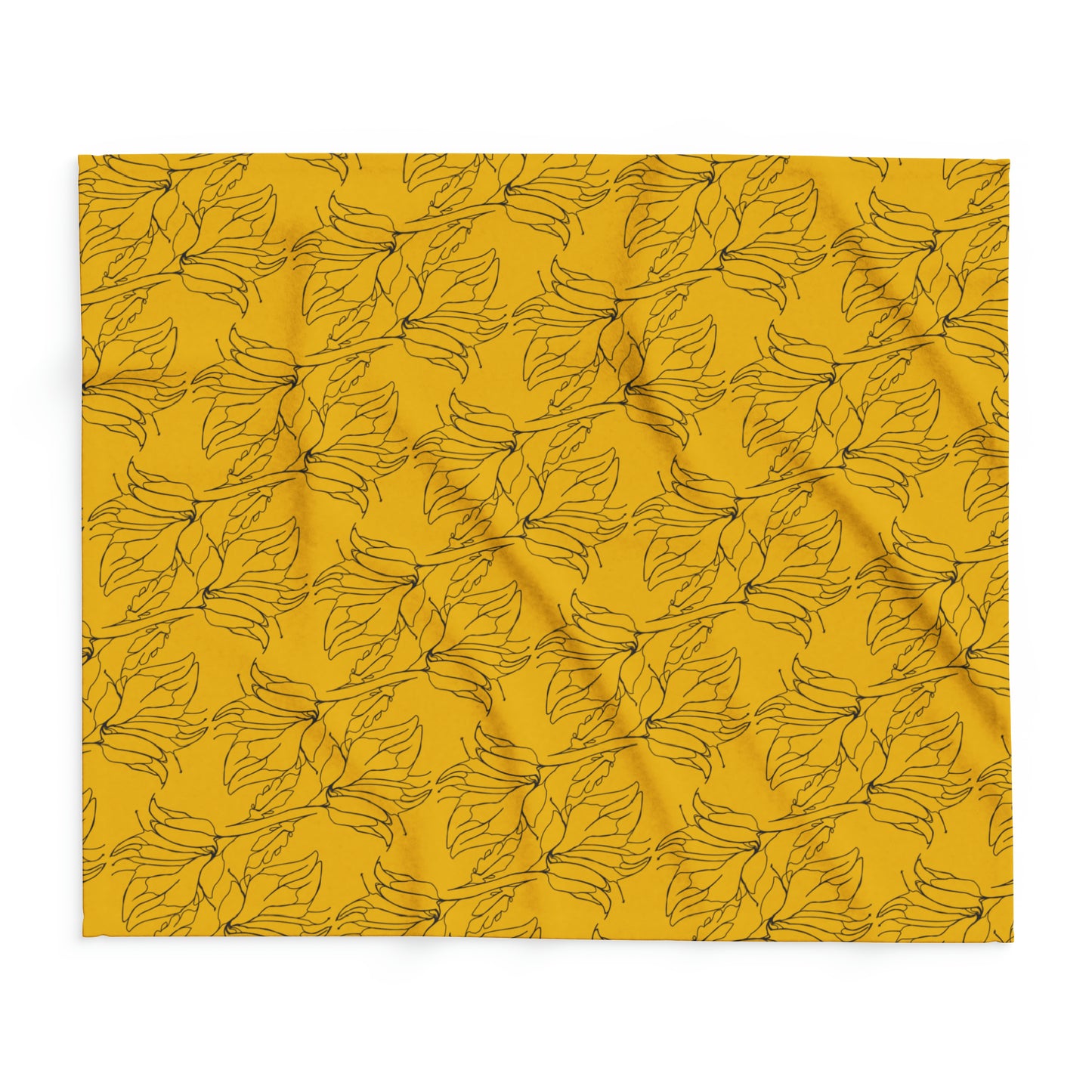 Arctic Fleece Blanket, MODEL B-P-33 YELOW