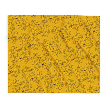 Arctic Fleece Blanket, MODEL B-P-33 YELOW