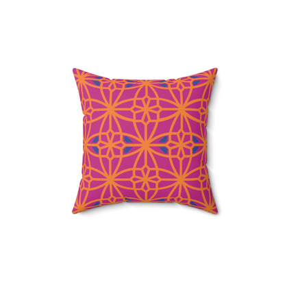 Spun Polyester Square Pillow, MODEL B-P-28 RED