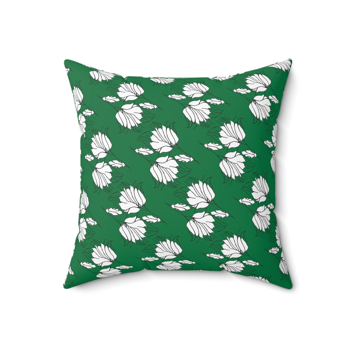 Spun Polyester Square Pillow, MODEL B-P-34 green