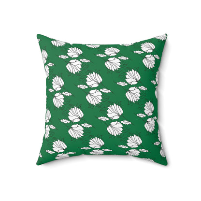 Spun Polyester Square Pillow, MODEL B-P-34 green