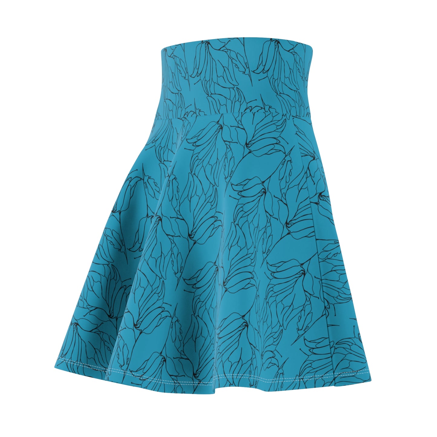 Women's Skater Skirt, MODEL B-P-9 BLUE