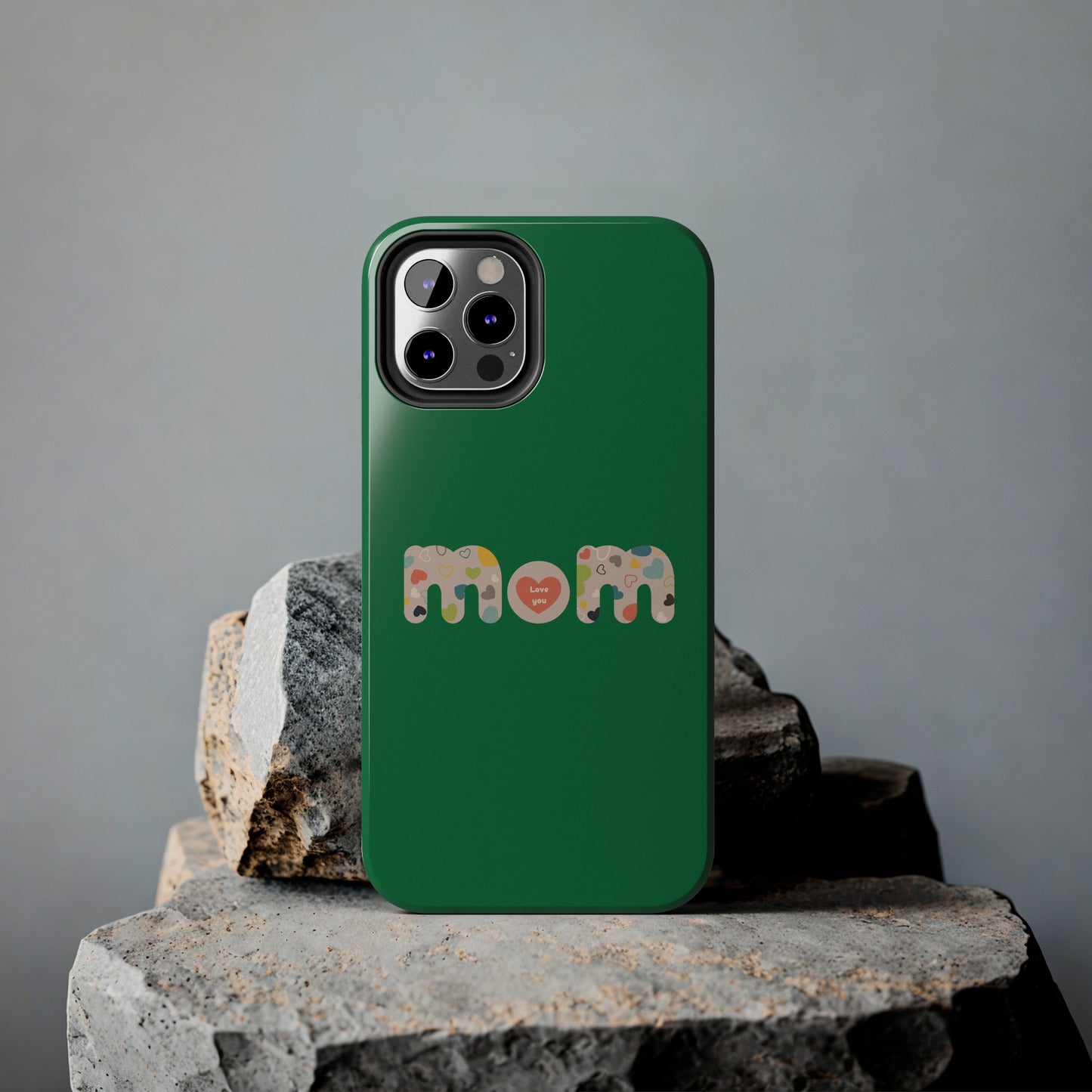 Tough Phone Cases, "Mom6" Green