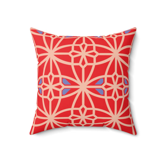 Spun Polyester Square Pillow, MODEL B-P-29 RED