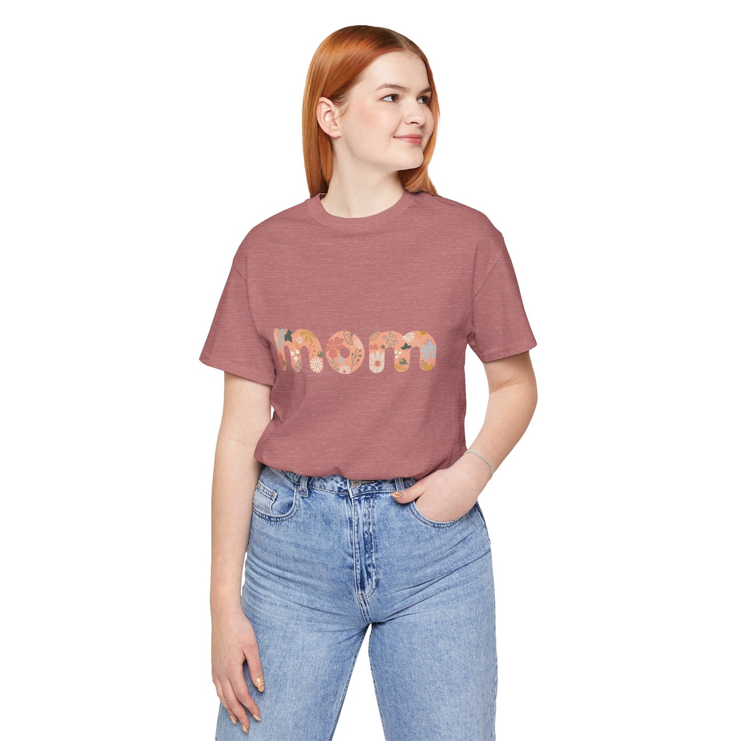 Unisex Jersey Short Sleeve Tee, Model "Mom2"