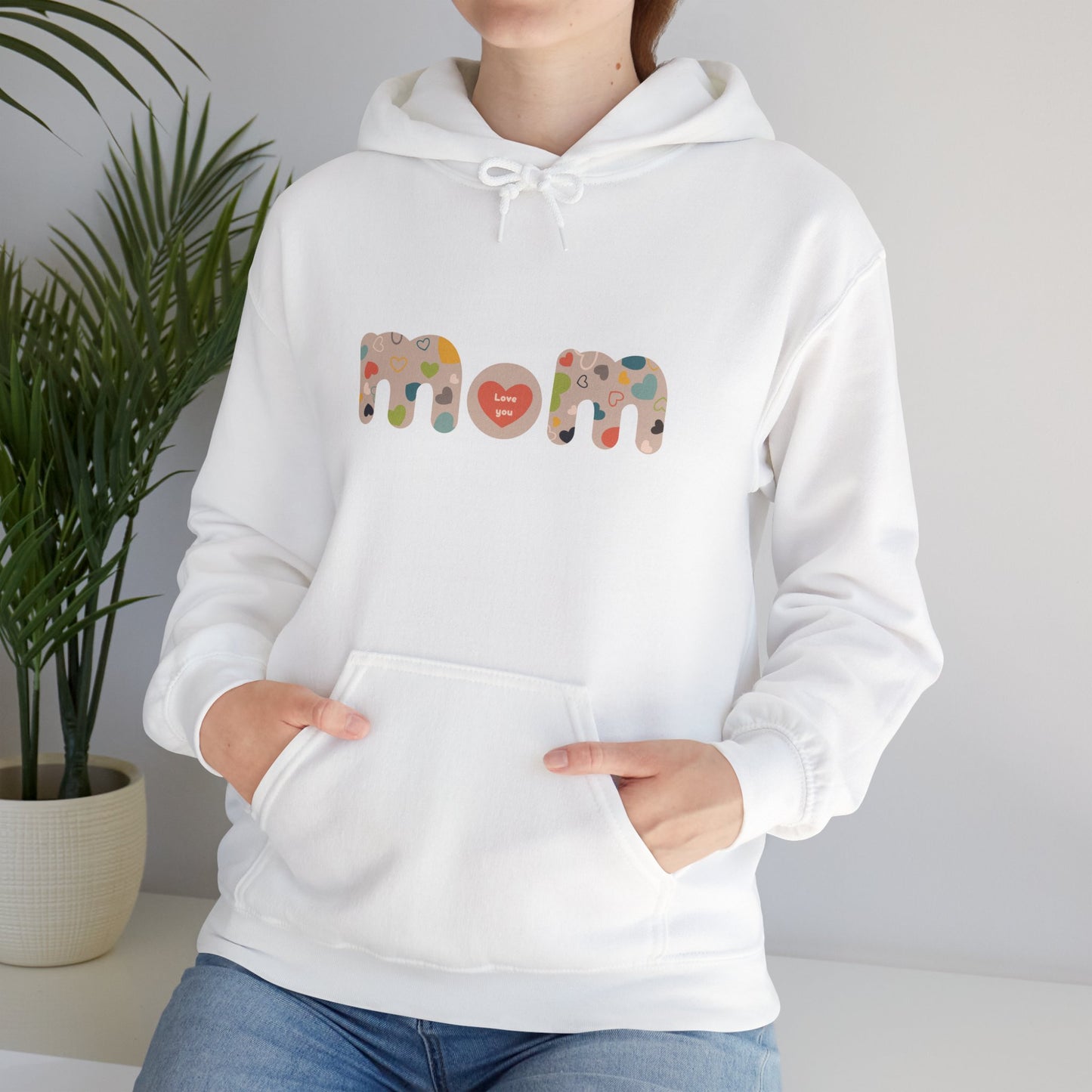 Unisex Heavy Blend™ Hooded Sweatshirt, Model "Mom6"