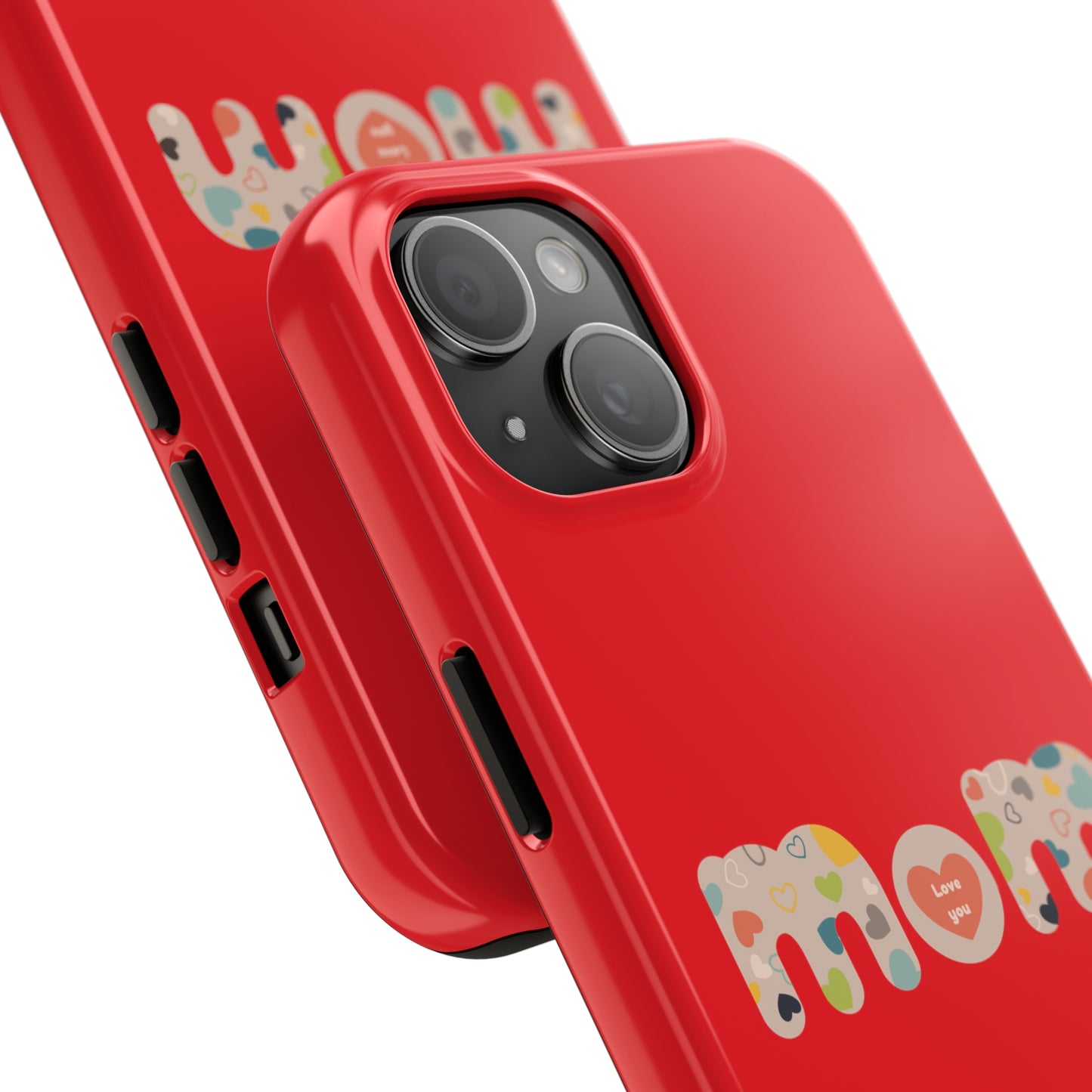 Tough Phone Cases, "Mom6" Red