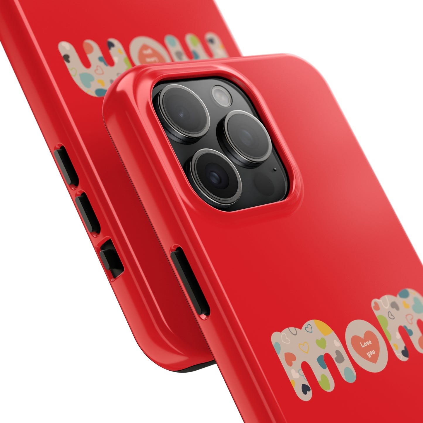 Tough Phone Cases, "Mom6" Red