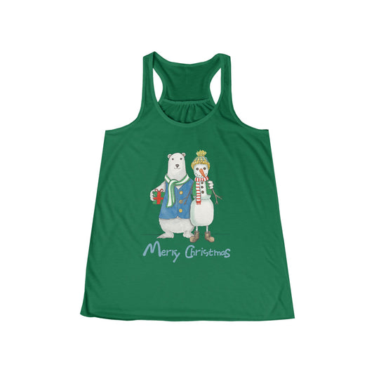 Funny Christmas snowman tank top, cute tank top, women's Christmas top, Merry xmas top, gift for girlfriend, best gift for her Christmas