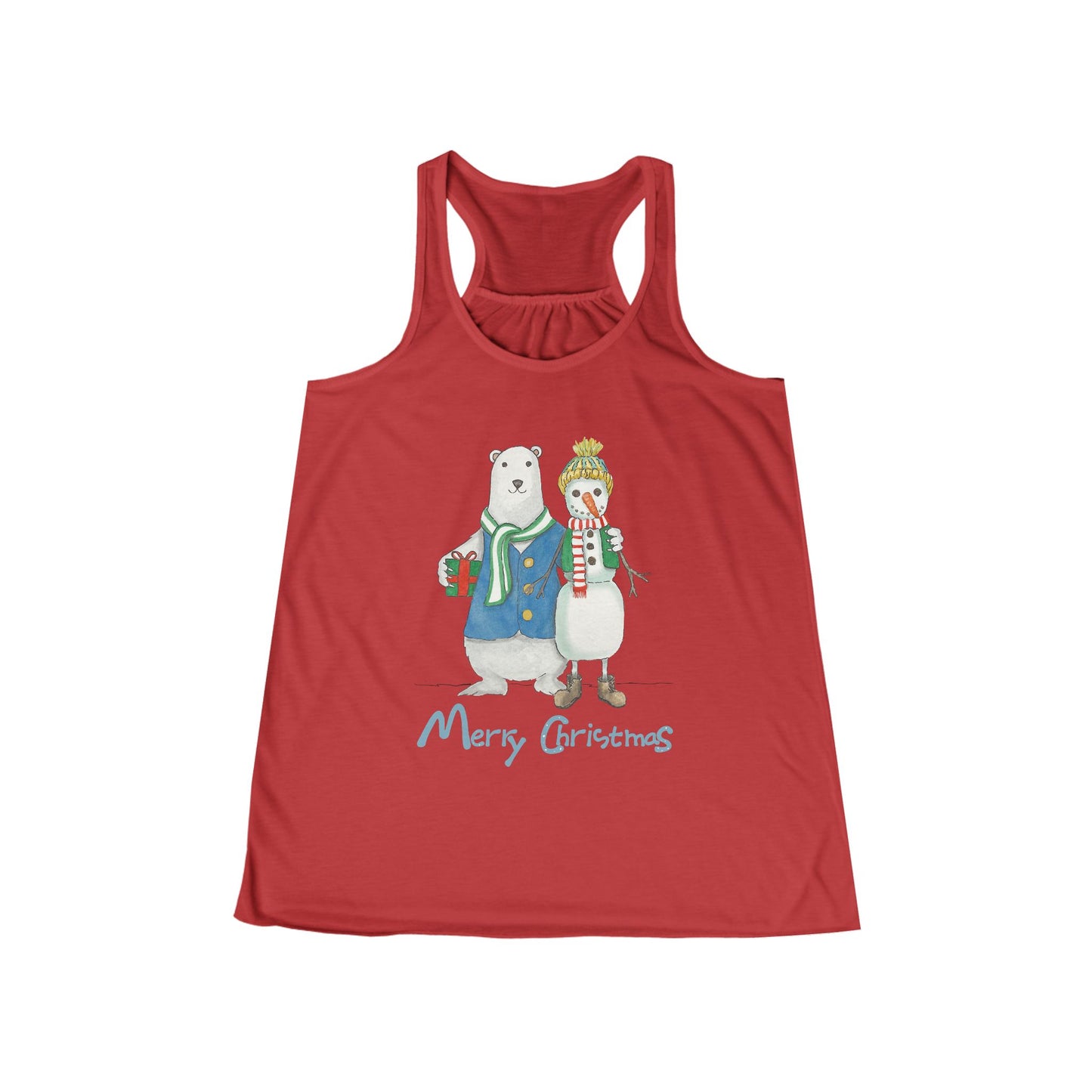 Funny Christmas snowman tank top, cute tank top, women's Christmas top, Merry xmas top, gift for girlfriend, best gift for her Christmas