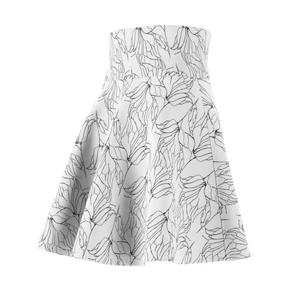 Women's Skater Skirt, MODEL B-P-9 WHITE