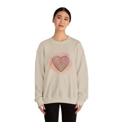 Valentine Gifted For Girlfriends, Lovely Gift For Women's Valentine, Unisex Sweatshirt Perfectly Gifted For Her, Hearts Sweatshirt, Trend