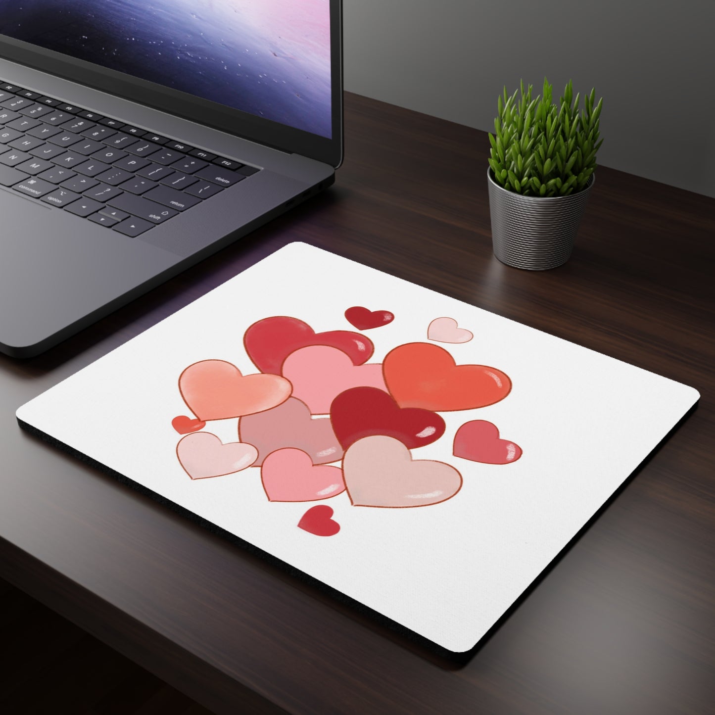 Rectangular Mouse Pad, Hearts