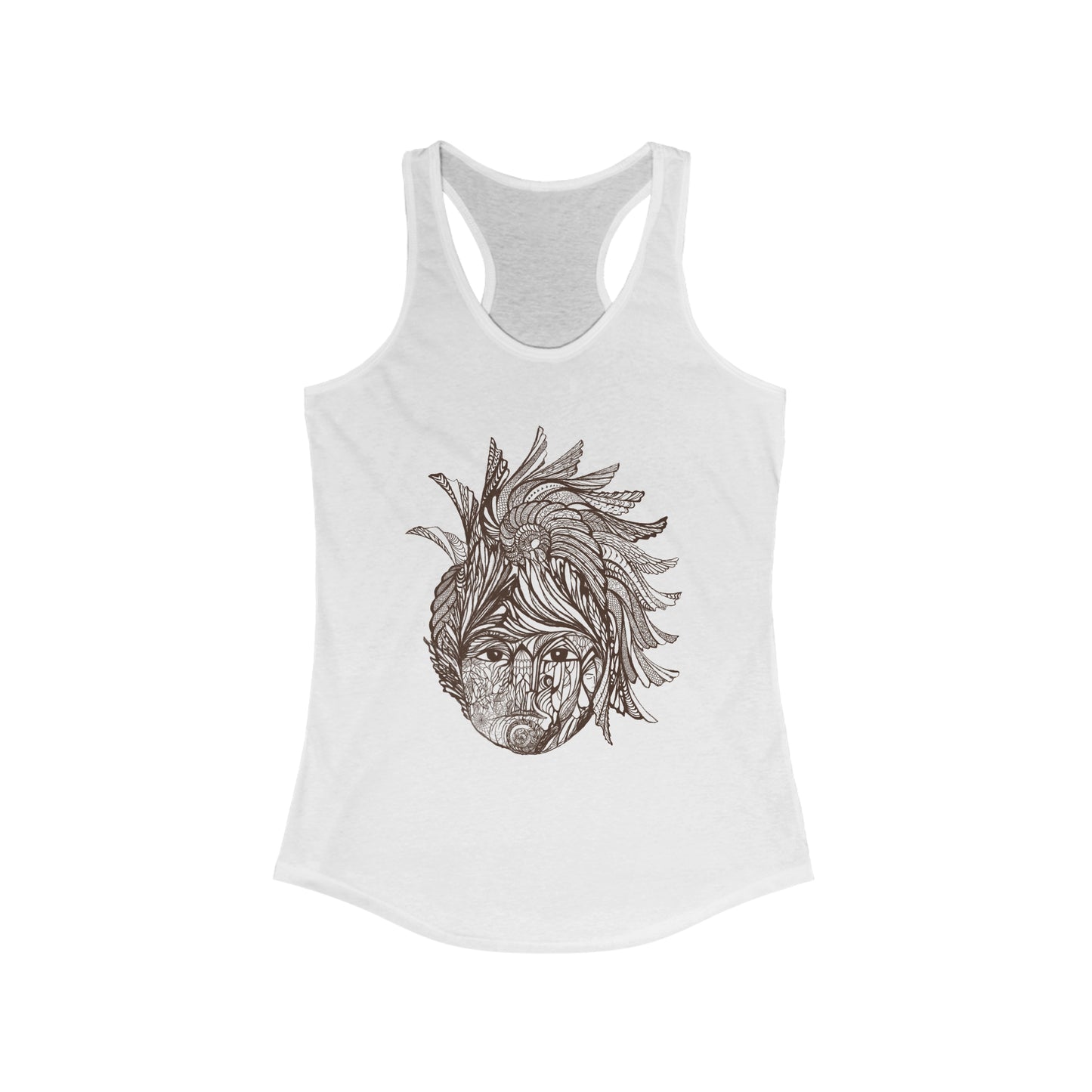 Women's Ideal Racerback Tank, Model "Bahareh"