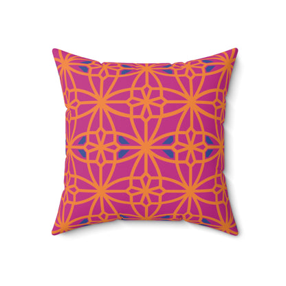 Spun Polyester Square Pillow, MODEL B-P-28 RED