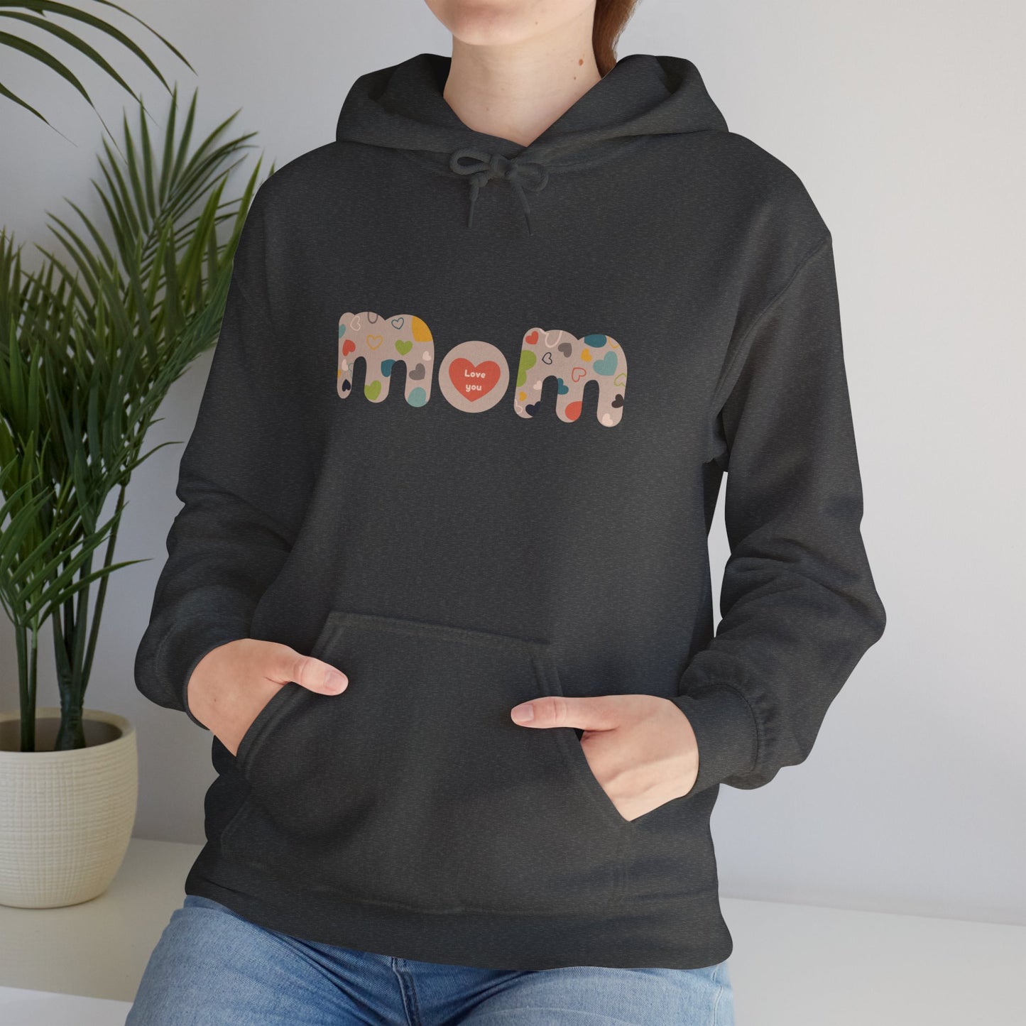 Unisex Heavy Blend™ Hooded Sweatshirt, Model "Mom6"