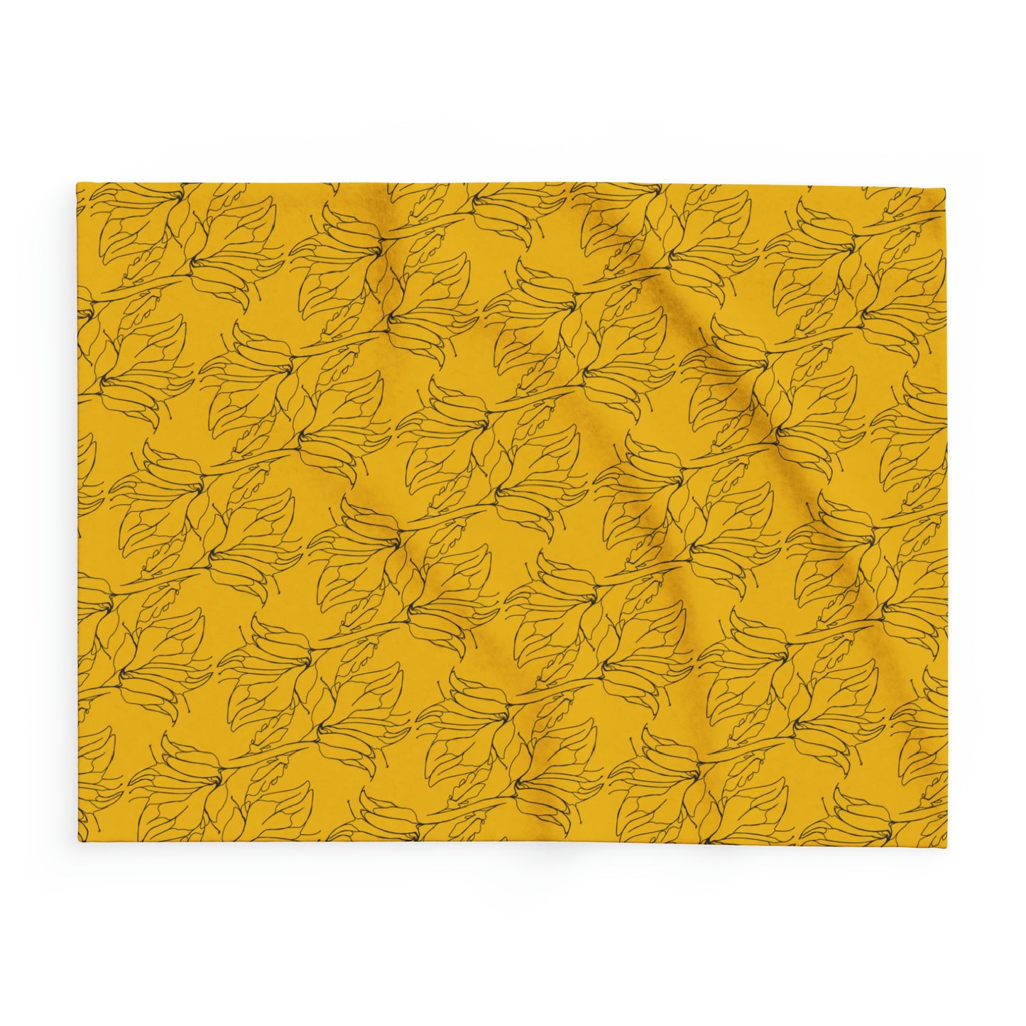 Arctic Fleece Blanket, MODEL B-P-33 YELOW