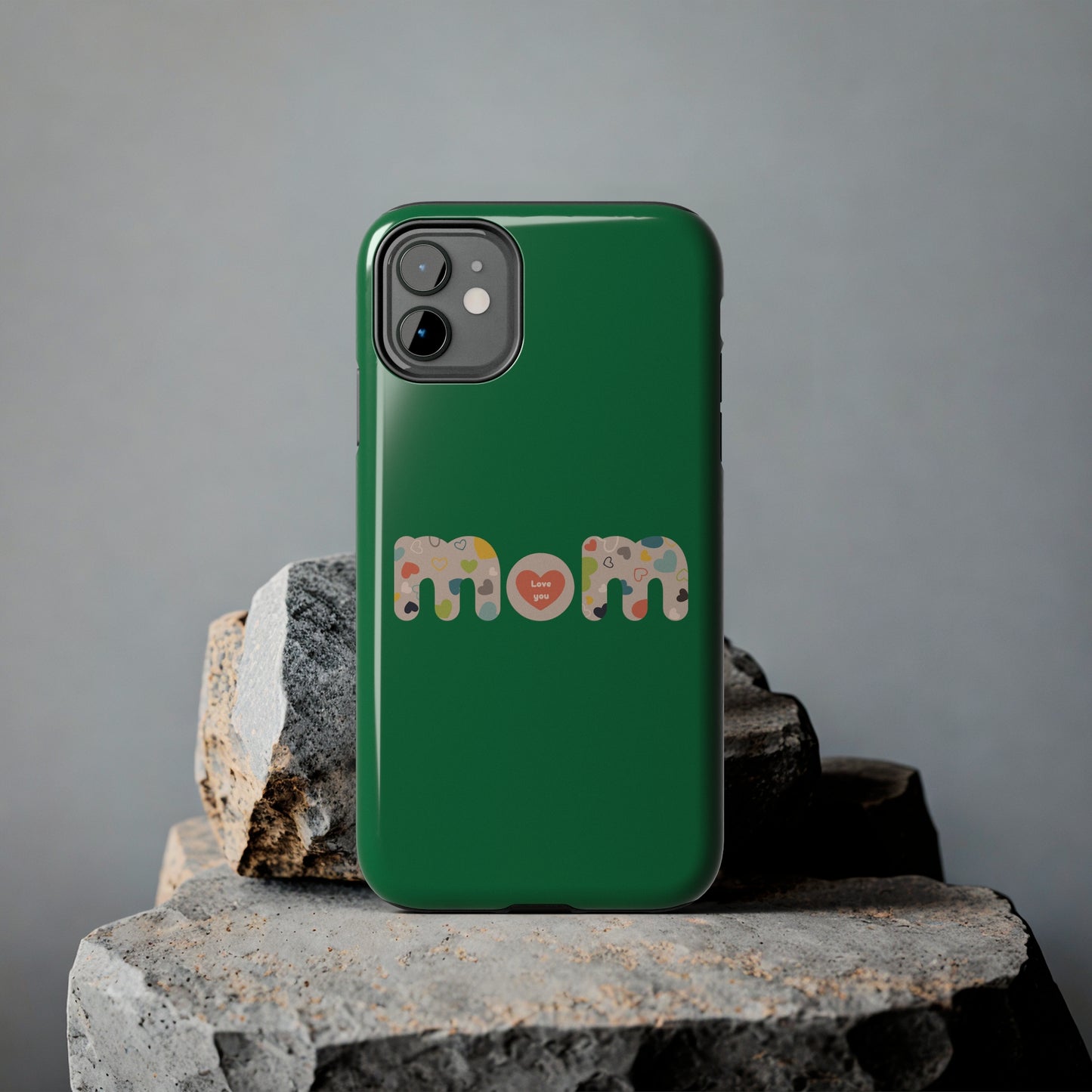 Tough Phone Cases, "Mom6" Green