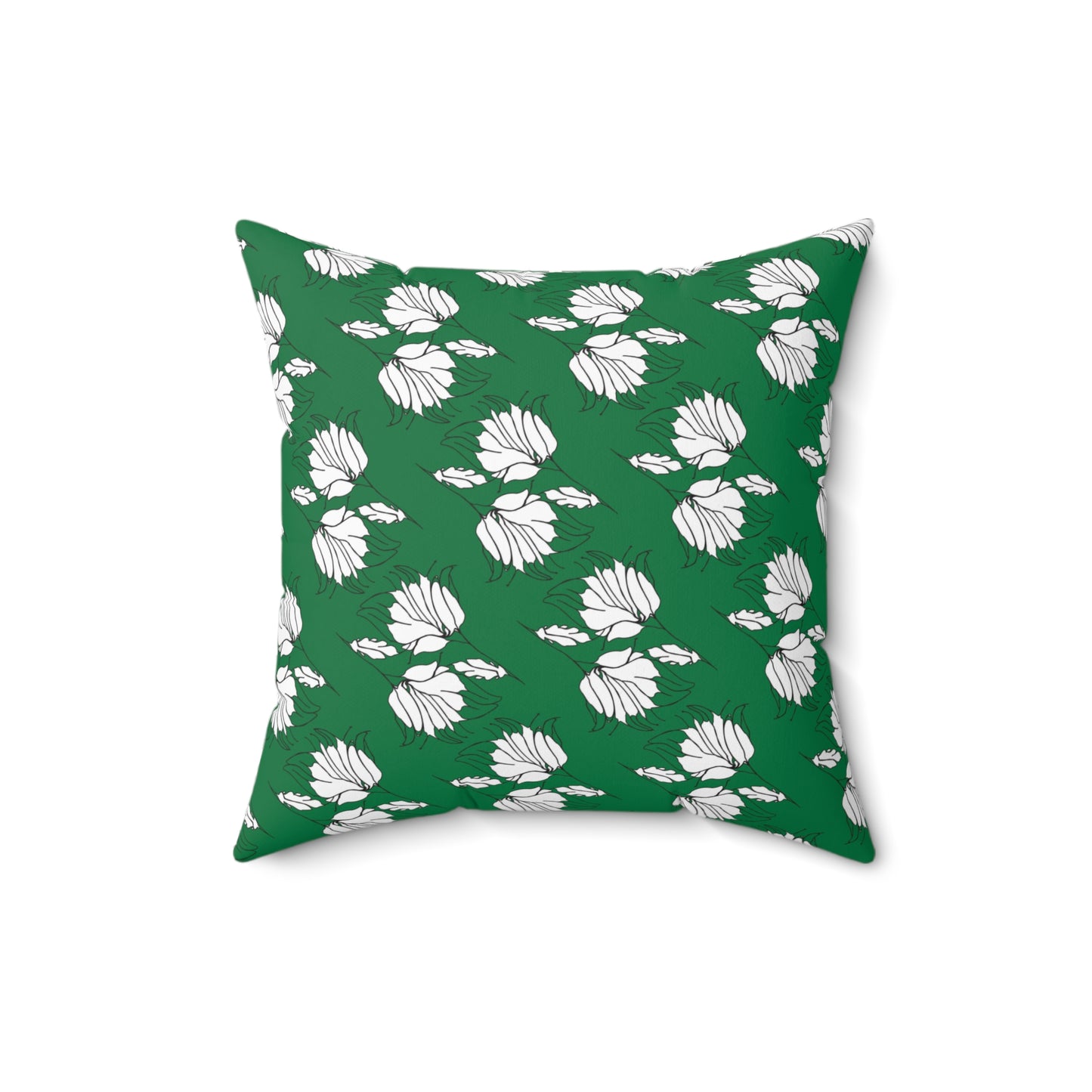 Spun Polyester Square Pillow, MODEL B-P-34 green