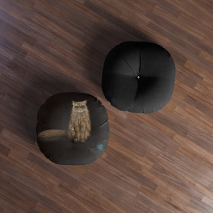 Tufted Floor Pillow, Round "SHUGA"