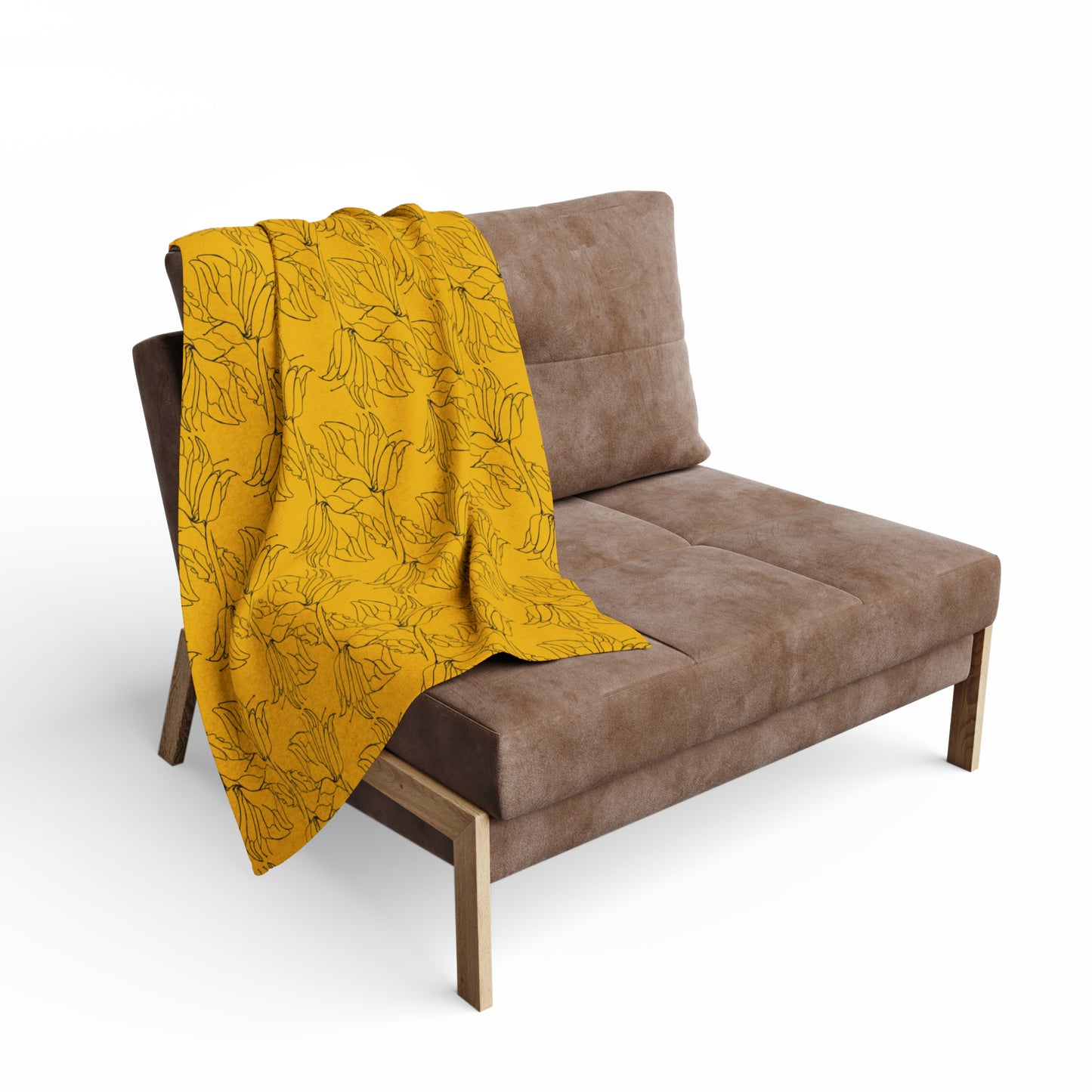 Arctic Fleece Blanket, MODEL B-P-33 YELOW