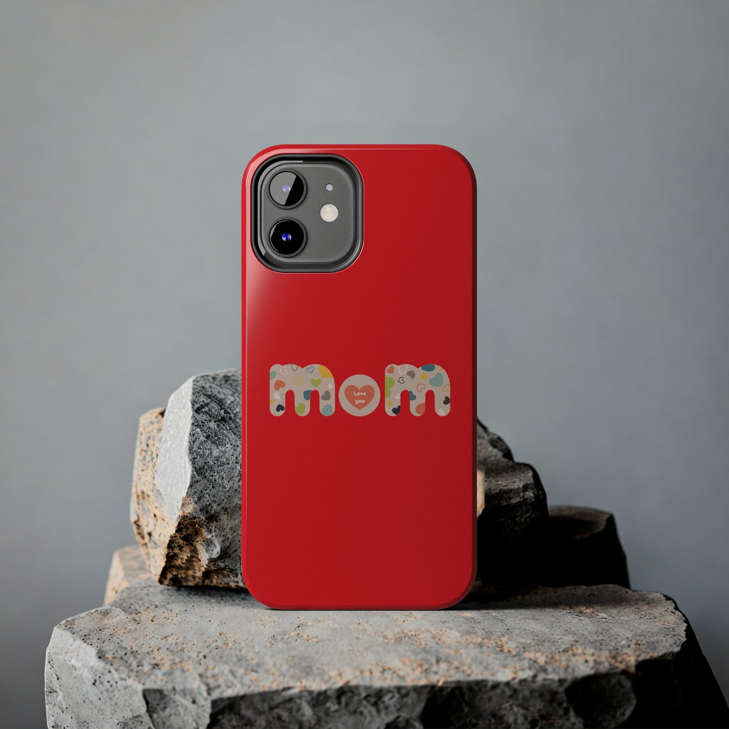 Tough Phone Cases, "Mom6" Red