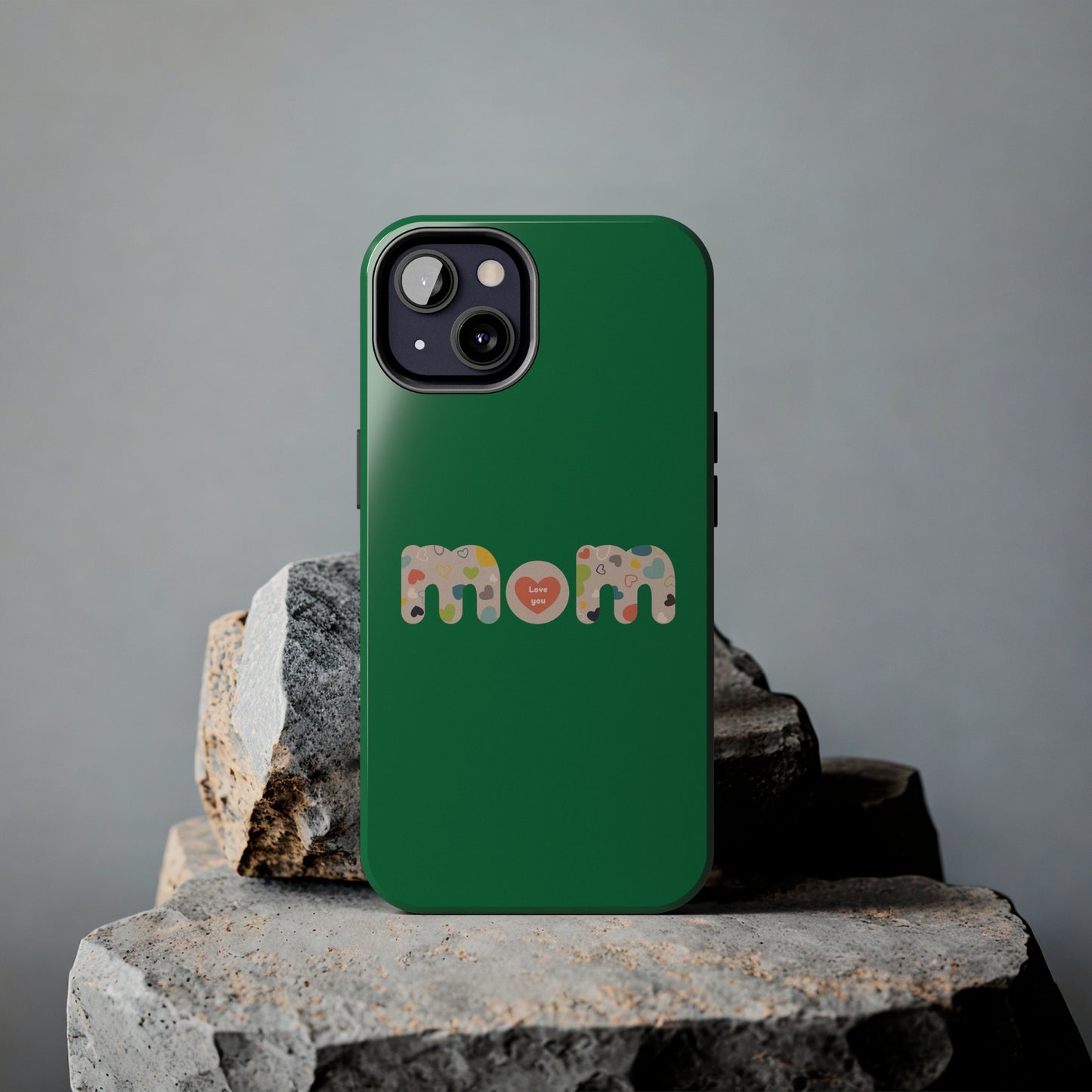 Tough Phone Cases, "Mom6" Green