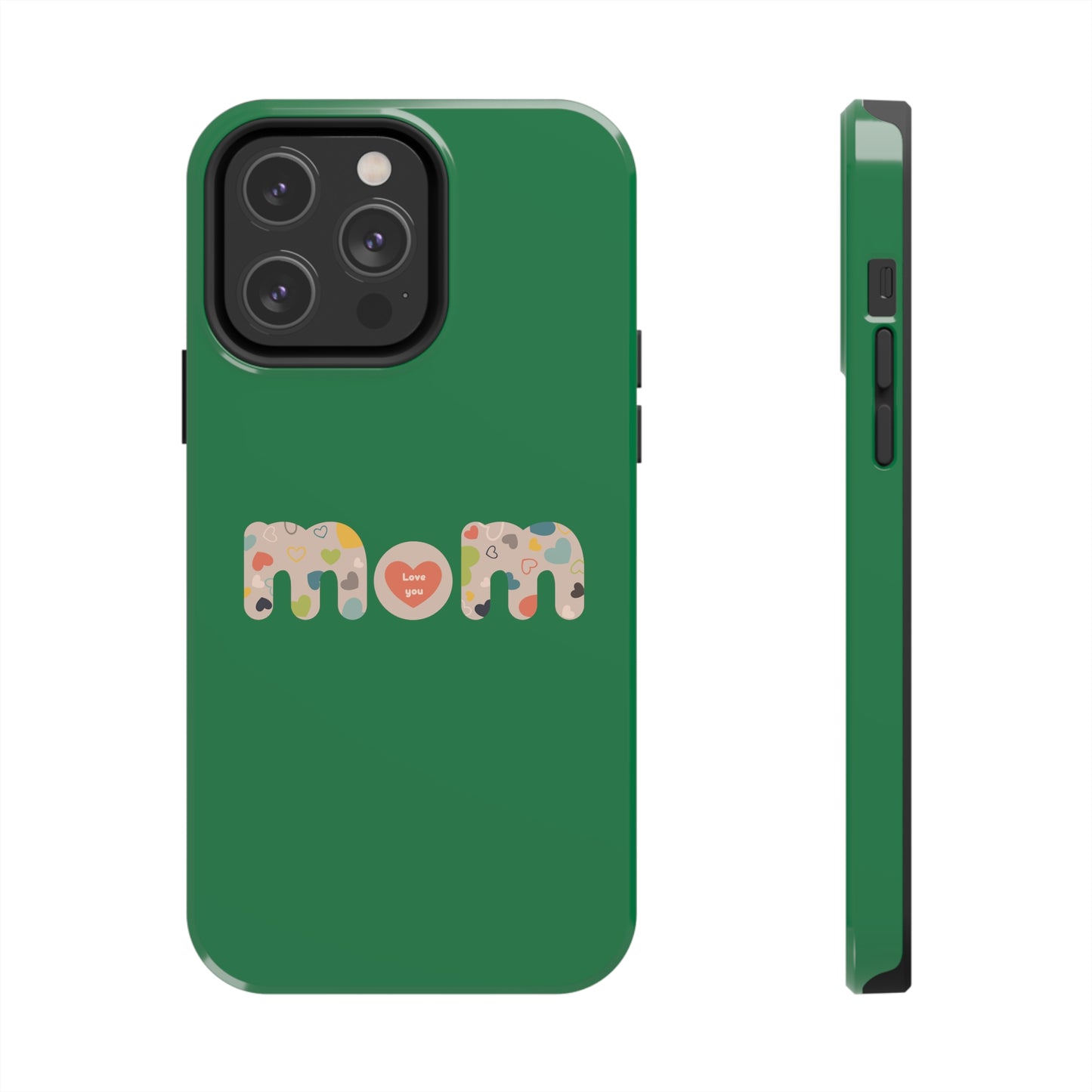 Tough Phone Cases, "Mom6" Green