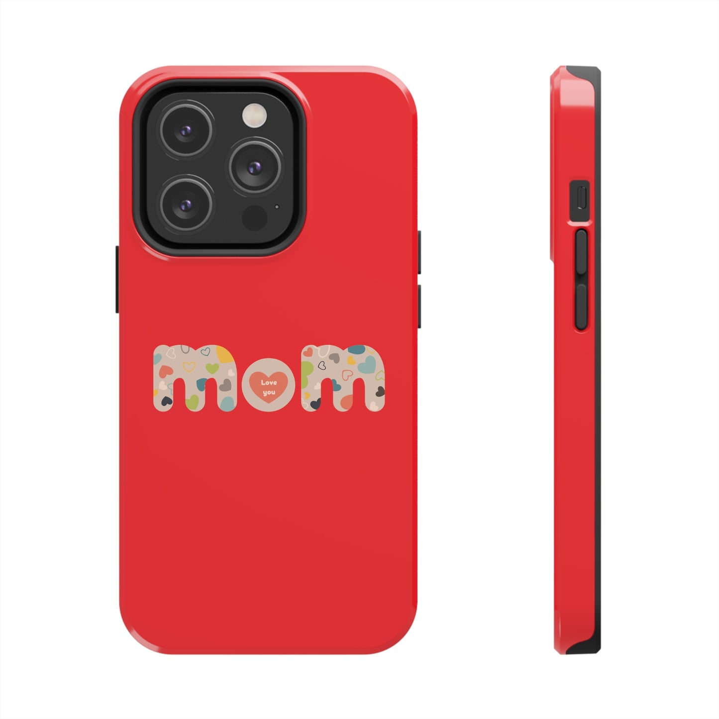 Tough Phone Cases, "Mom6" Red