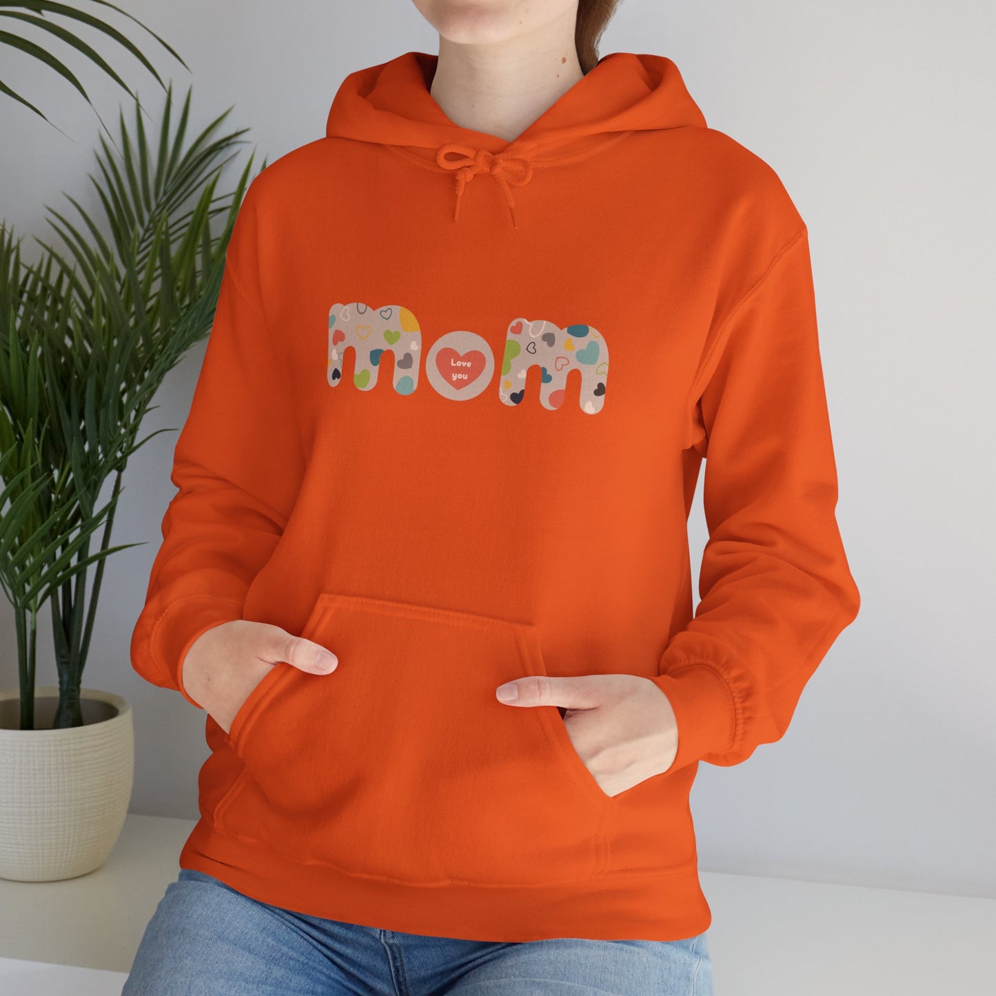 Unisex Heavy Blend™ Hooded Sweatshirt, Model "Mom6"