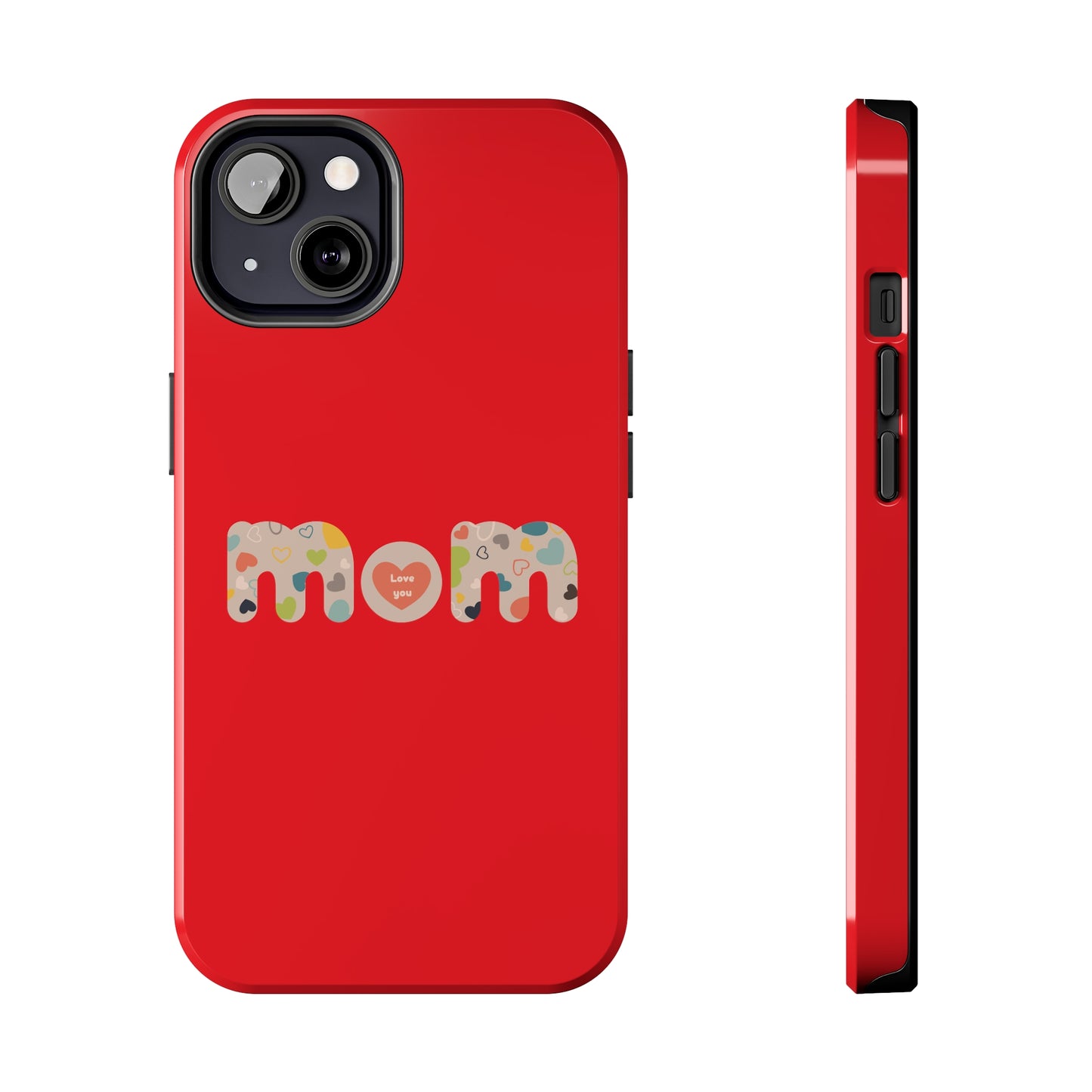 Tough Phone Cases, "Mom6" Red