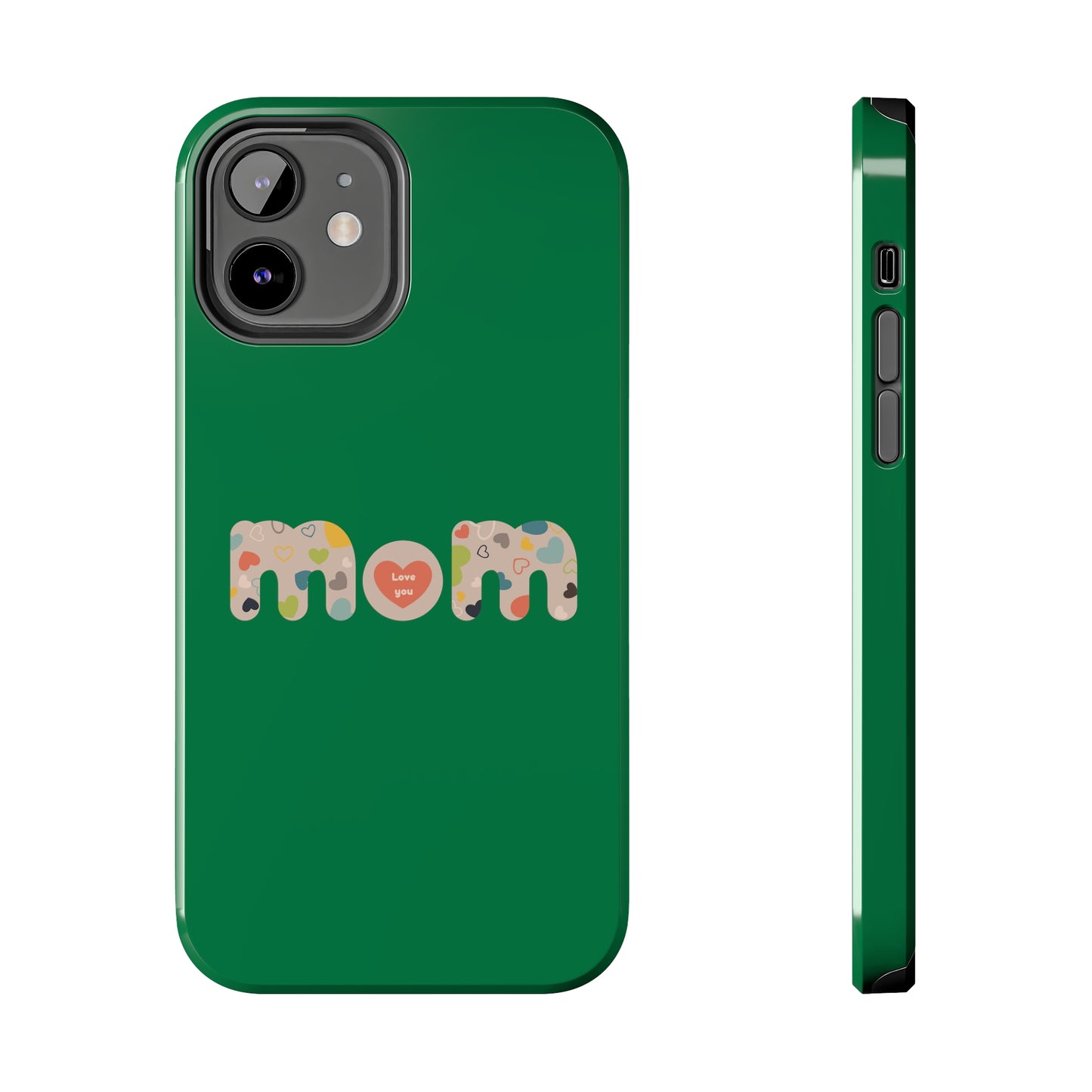 Tough Phone Cases, "Mom6" Green