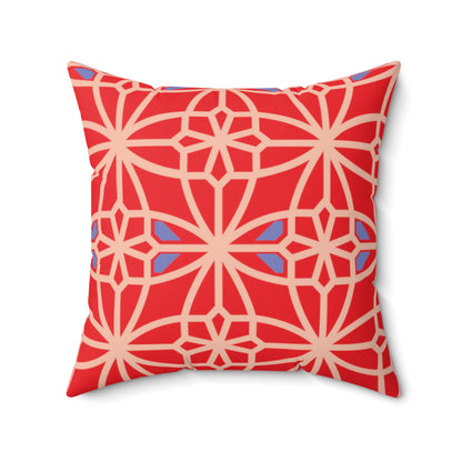 Spun Polyester Square Pillow, MODEL B-P-29 RED