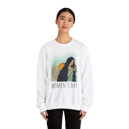 Women's Day Inspiration Crewneck Sweatshirt, Gift for Her, Cozy Women's Apparel, Unisex Sweatshirt, March 8th Celebration