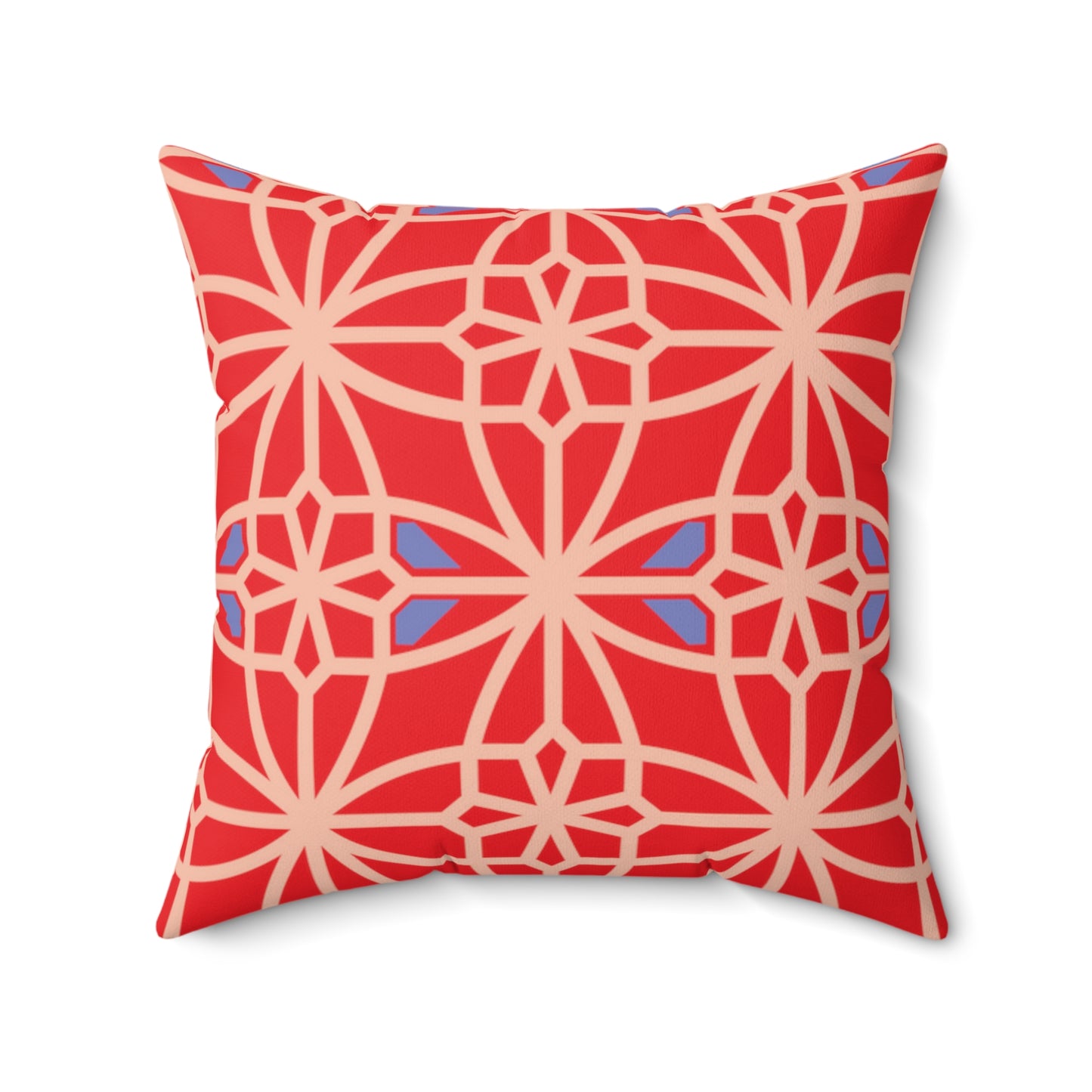 Spun Polyester Square Pillow, MODEL B-P-29 RED