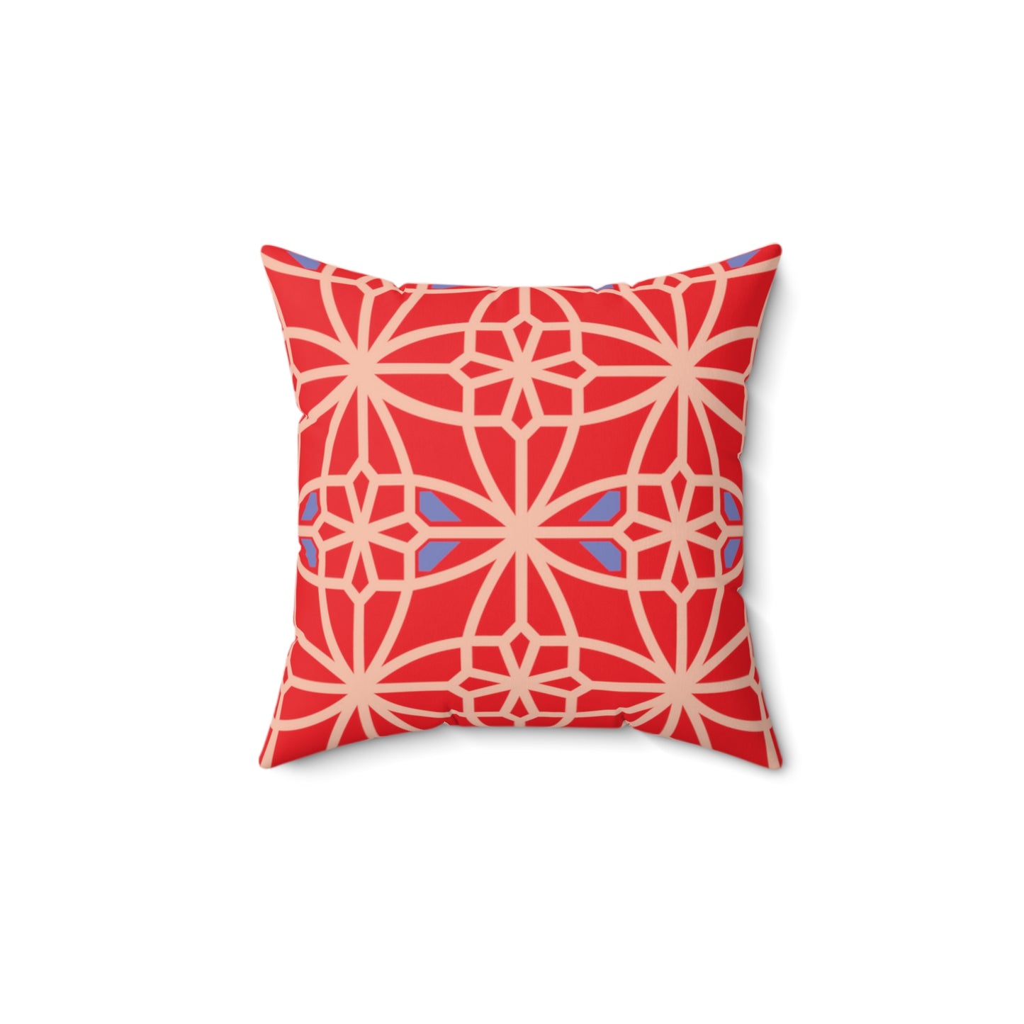 Spun Polyester Square Pillow, MODEL B-P-29 RED