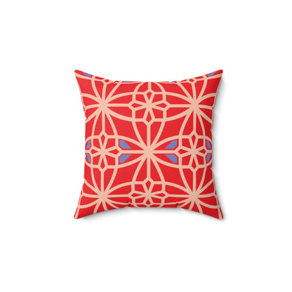 Spun Polyester Square Pillow, MODEL B-P-29 RED