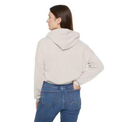 Women's Cinched Bottom Hoodie, "WOMAN"