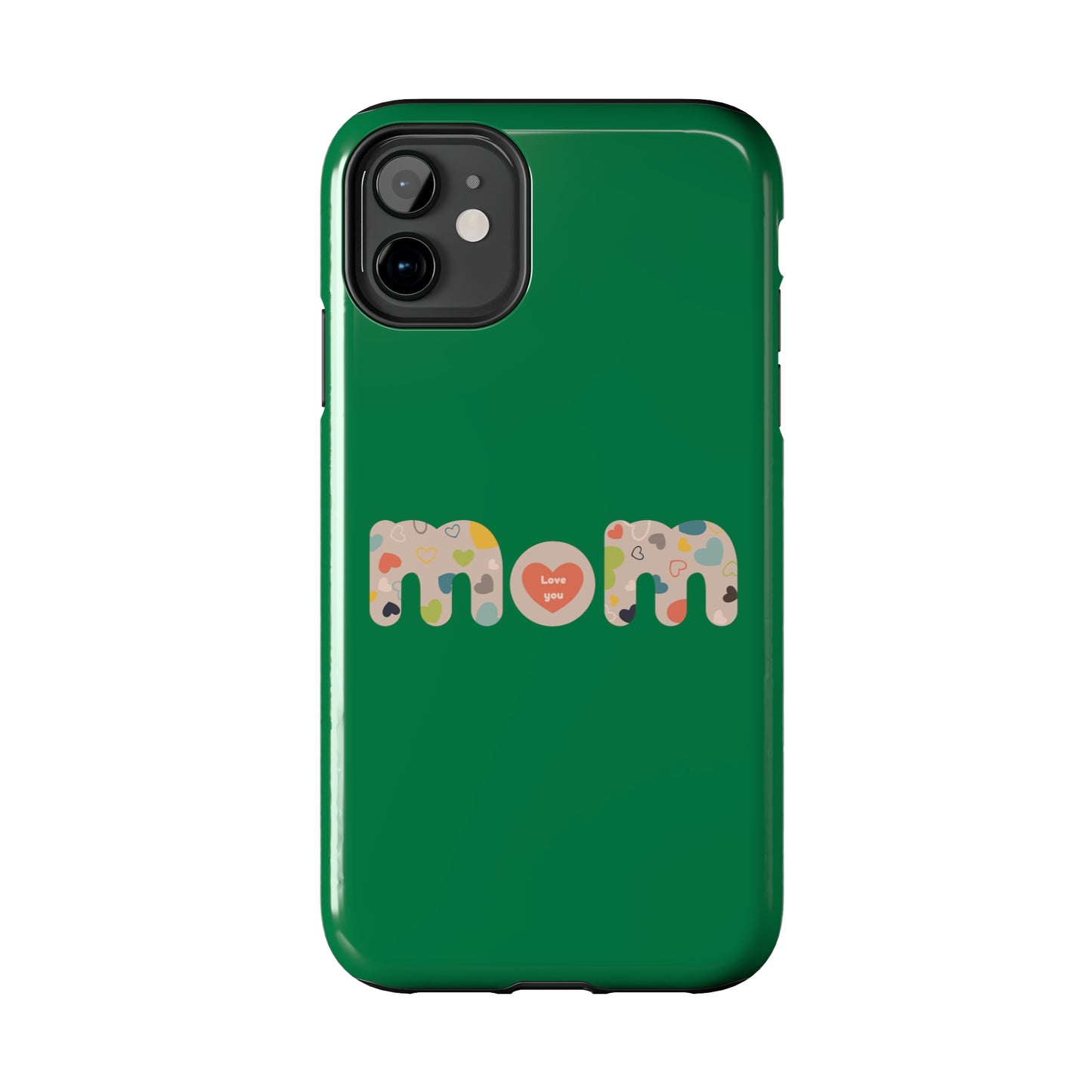 Tough Phone Cases, "Mom6" Green