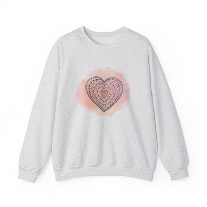 Valentine Gifted For Girlfriends, Lovely Gift For Women's Valentine, Unisex Sweatshirt Perfectly Gifted For Her, Hearts Sweatshirt, Trend