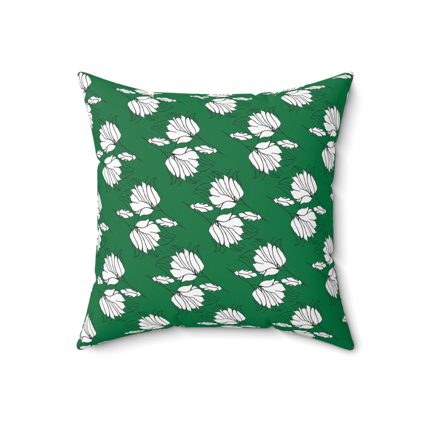 Spun Polyester Square Pillow, MODEL B-P-34 green