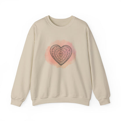 Valentine Gifted For Girlfriends, Lovely Gift For Women's Valentine, Unisex Sweatshirt Perfectly Gifted For Her, Hearts Sweatshirt, Trend