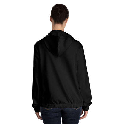 Women’s Full-Zip Hoodie (AOP), "OMID"